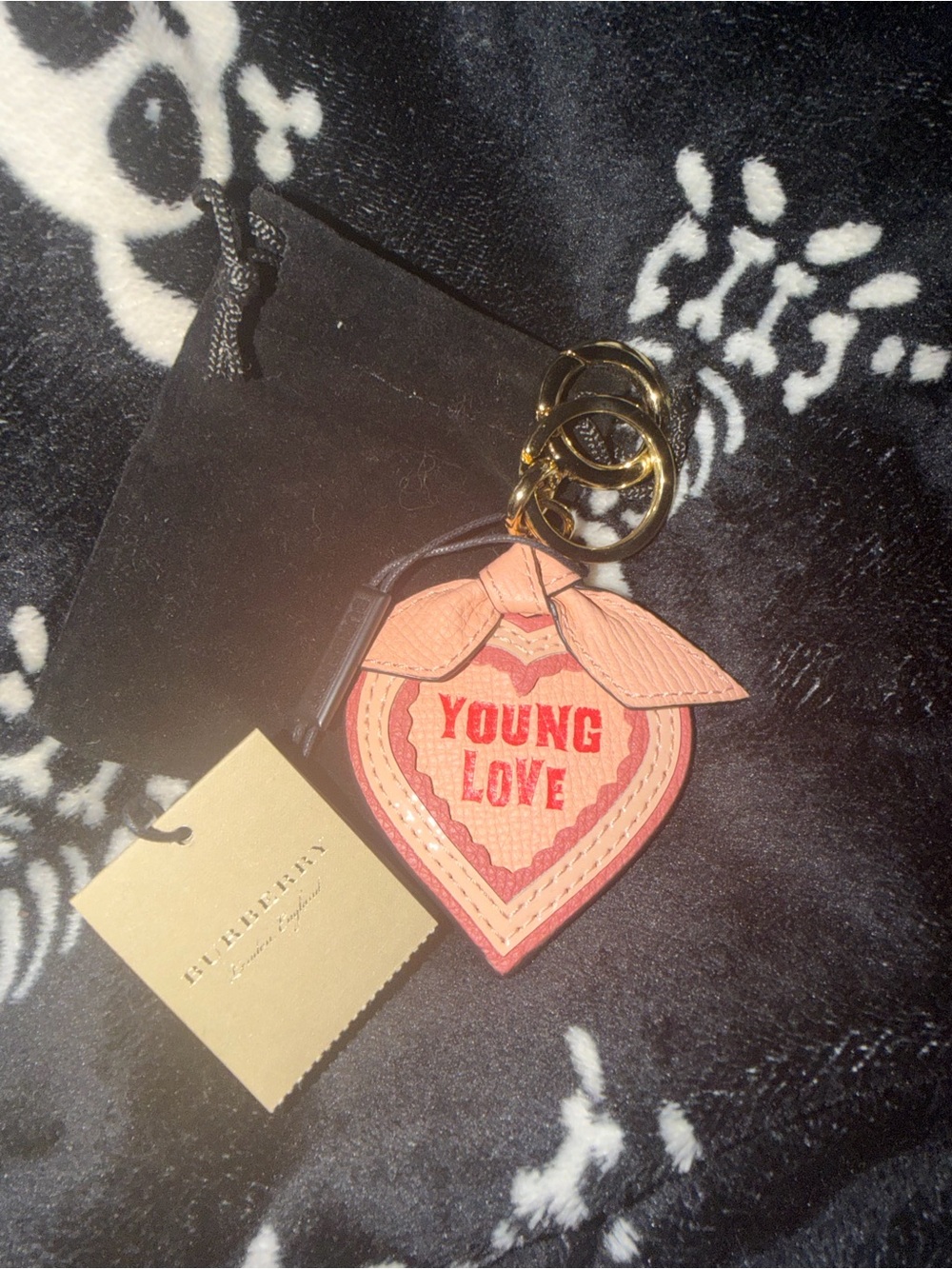 Nwt burberry heart charm